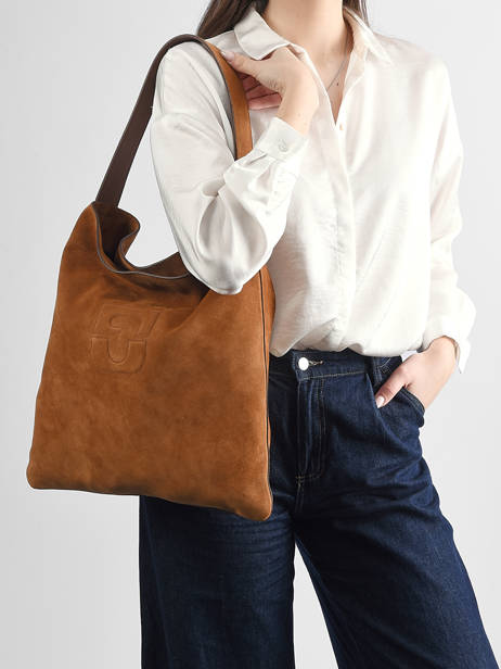 Sac  Folk Lady Cuir Gerard darel Marron folk lady DDS72407 vue secondaire 1