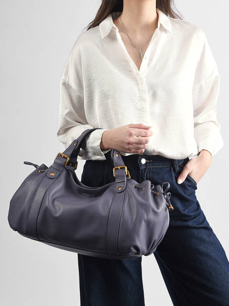 Sac 24h  Icone Cuir Gerard darel Violet icone DDS01410 vue secondaire 1