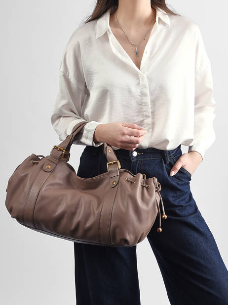 Sac 24h  Icone Cuir Gerard darel Marron icone DDS01410 vue secondaire 1