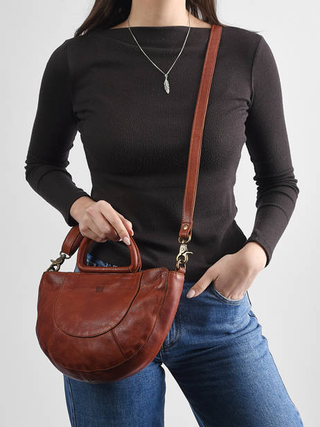 Sac Bandoulière Heritage Cuir Biba Marron heritage MIB1L vue secondaire 1