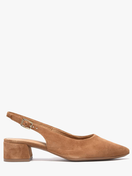 Pumps In Leather Tamaris Brown accessoires 42