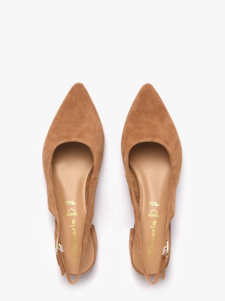 Pumps In Leather Tamaris Brown accessoires 42 other view 3