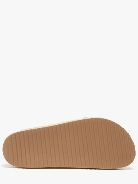 Sandals In Leather Colors of california Beige women CBIOW05N other view 4