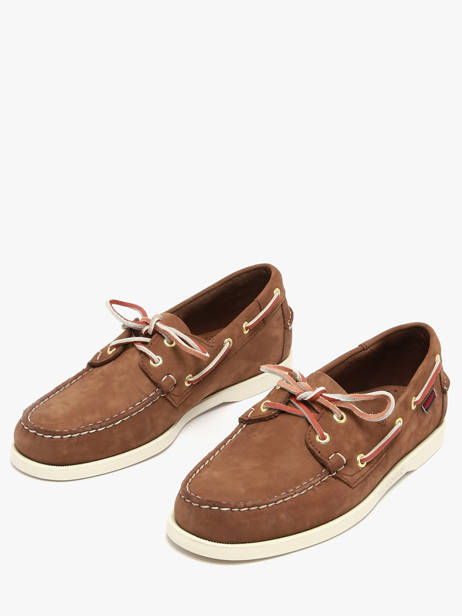 Chaussures Bateau En Cuir Sebago Marron men 7000GA0 vue secondaire 1