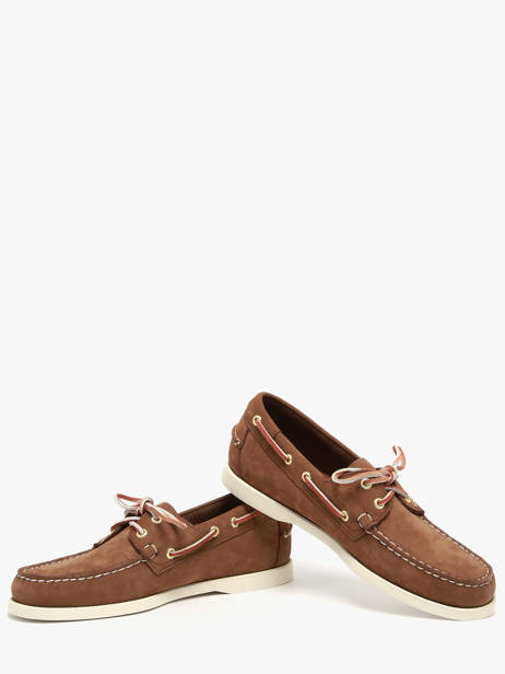 Chaussures Bateau En Cuir Sebago Marron men 7000GA0 vue secondaire 2