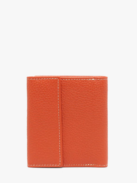 Wallet Leather Crinkles Orange caviar 14227 other view 4