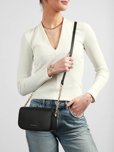Crossbody Bag Saffiano David jones Black saffiano CM8419 other view 1