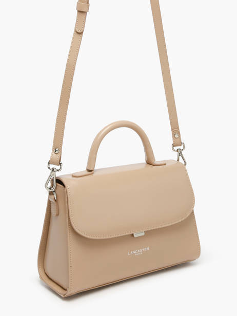 Medium Leather Suave Crossbody Bag Lancaster Beige suave even 17 other view 2