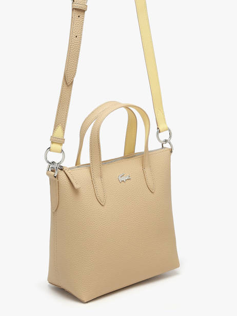 Satchel Anna Lacoste Beige anna NF5126AA other view 2