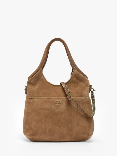 Sac Bandoulière Vintage Cuir Mila louise Marron vintage 23059V vue secondaire 4