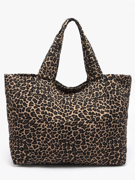 Sac Porté épaule Leopard Coton Miniprix Beige leopard L vue secondaire 3