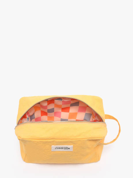 Recycled Cotton Tournelles Xl Zipped Pouch Rivedroite Yellow timeless TOURXTIM other view 1