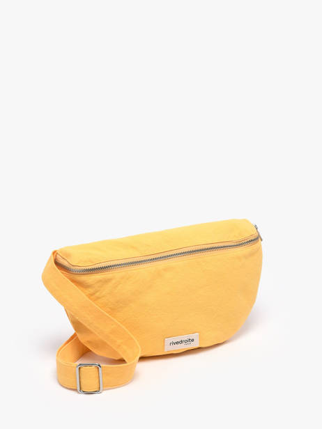 Le Sac Banane Custine Coton Recyclé Rivedroite Jaune timeless CUSTITIM vue secondaire 2