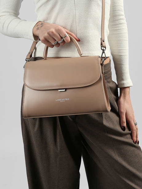 Medium Leather Suave Crossbody Bag Lancaster Beige suave even 17 other view 1