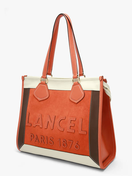 Shoulder Bag Cabas D'ete Leather Lancel Orange cabas d'ete A13369 other view 1