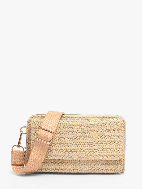 Ccrossbody Wallet Miniprix Beige raphia 1460