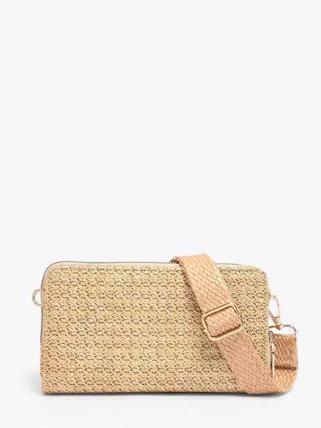 Ccrossbody Wallet Miniprix Beige raphia 1460 other view 2