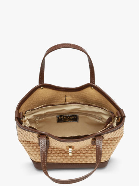 Satchel Capri Milano Brown capri CP25114 other view 3