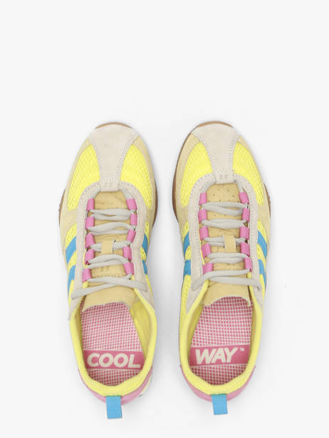 Sneakers In Leather Coolway Yellow women 7693398 other view 3