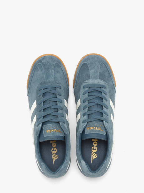 Sneakers In Leather Gola Blue men CMA192HW other view 3