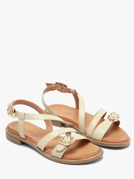 Sandals In Leather Tamaris Beige women 46 other view 1