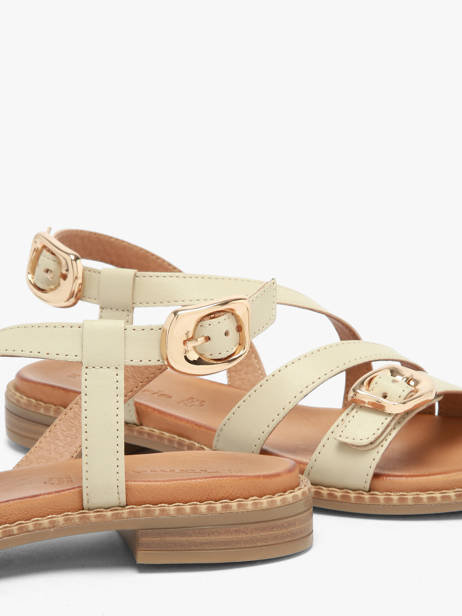 Sandals In Leather Tamaris Beige women 46 other view 2