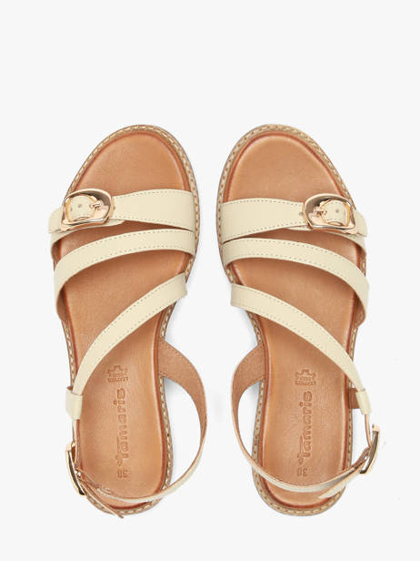 Sandals In Leather Tamaris Beige women 46 other view 3