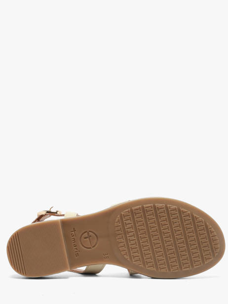 Sandals In Leather Tamaris Beige women 46 other view 4