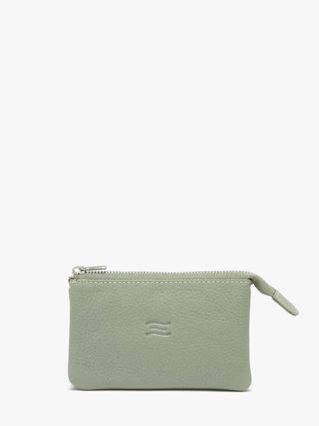 Leather Caviar Coin Purse Crinkles Green caviar 14538