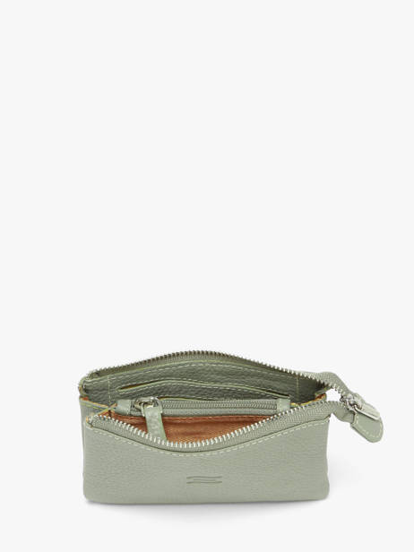 Leather Caviar Coin Purse Crinkles Green caviar 14538 other view 1