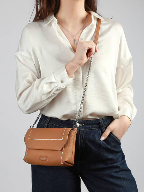 Sac Bandoulière Ninon Soft Cuir Lancel Marron ninon A14030 vue secondaire 1