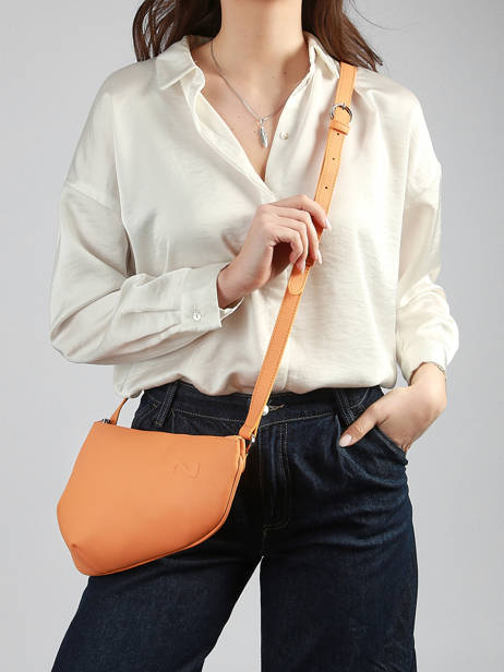Leather Crossbody Bag Large City Perle Nathan baume Orange n city 1 other view 1