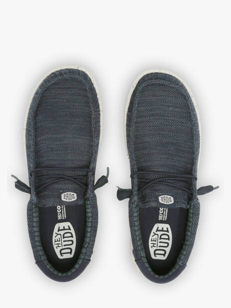 Mocassins Hey dude Bleu men 41898 vue secondaire 4
