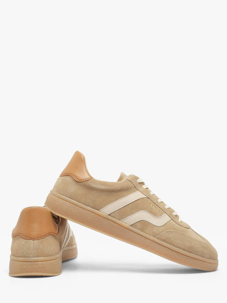 Sneakers En Cuir Gant Beige men CUZIG126 vue secondaire 2