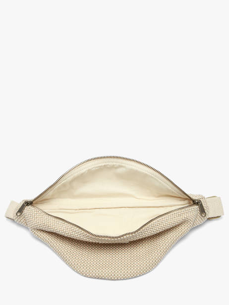 Sac Banane Hindbag Beige tressage TS vue secondaire 2