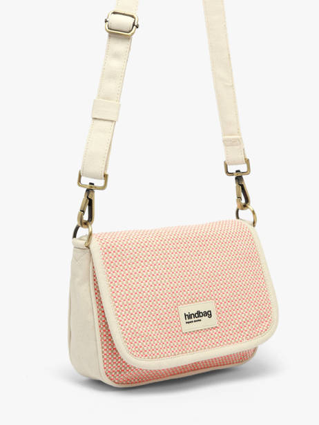 Shoulder Bag Tressage Cotton Hindbag Pink tressage TS other view 1