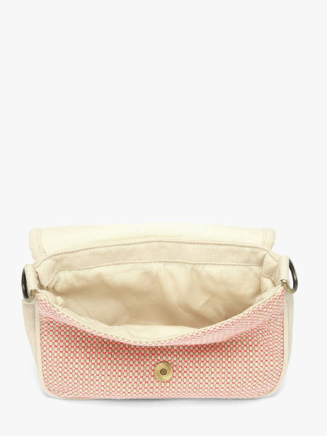 Shoulder Bag Tressage Cotton Hindbag Pink tressage TS other view 2