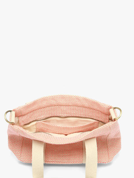 Handbag Tressage Cotton Hindbag Pink tressage TS other view 2