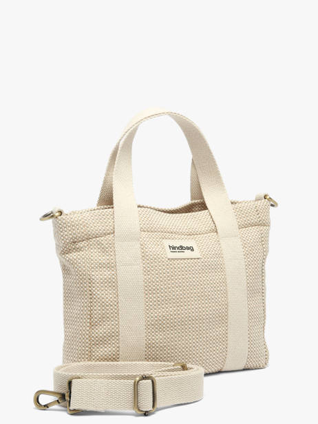 Sac à Main Tressage Coton Hindbag Beige tressage TS
