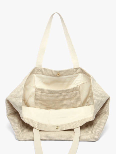 Shoulder Bag Tressage Cotton Hindbag Beige tressage TS other view 2