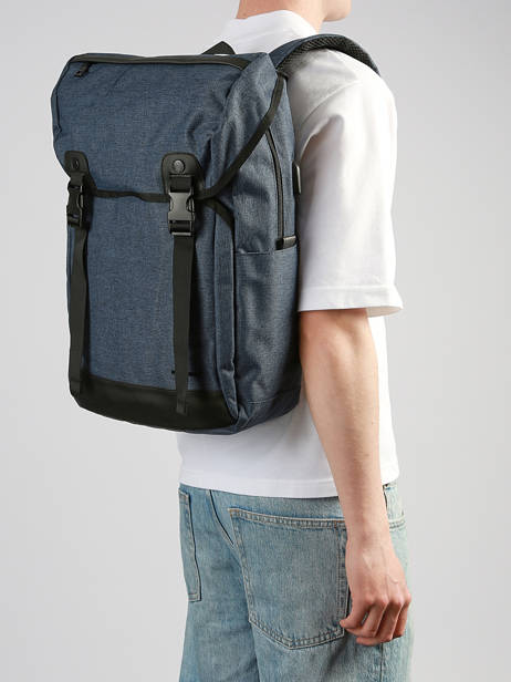 Backpack David jones Blue business PC037A other view 1