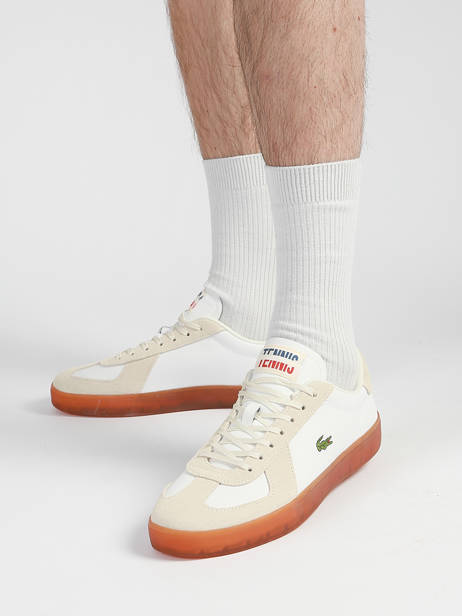 Sneakers En Cuir Lacoste Beige men 1SMA0077 vue secondaire 1