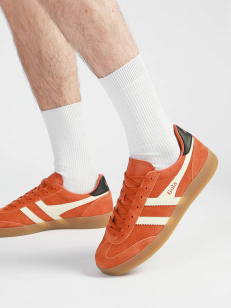 Sneakers En Cuir Gola Orange men CMB735UH vue secondaire 1