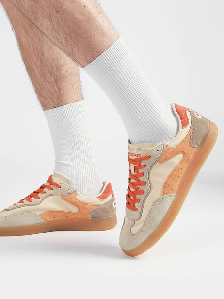 Sneakers Park In Leather Hoff Orange men 12619407 other view 1