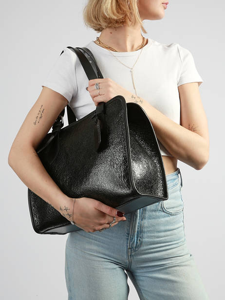Shoulder Bag Eclipse Leather Paul marius Black eclipse CABASECL other view 1
