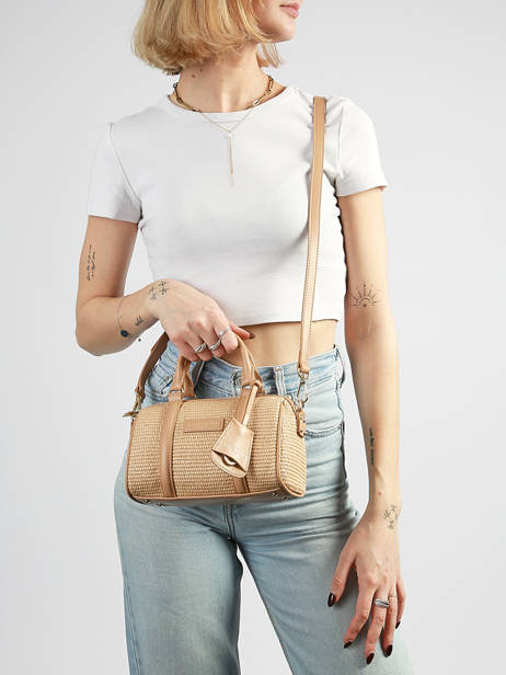 Sac Bandoulière Mini Osier Italie Lancaster Beige mini osier italie 72 vue secondaire 1