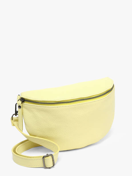 Leather Caviar Belt Bag Milano Yellow caviar CA21123 other view 1