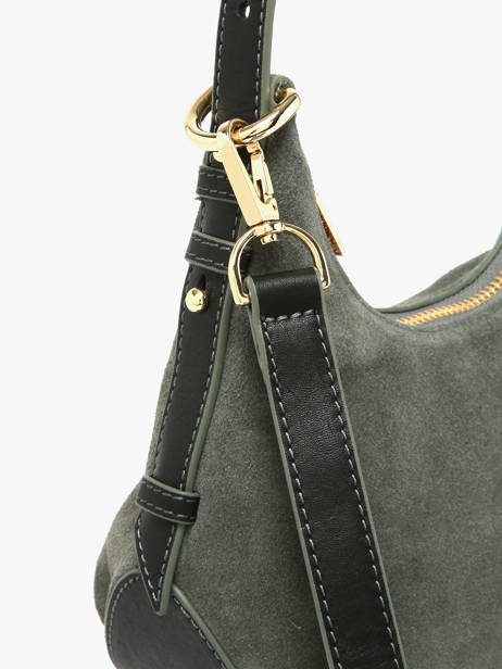 Suede Leather Sam Crossbody Bag Nathan baume Green vogue 4 other view 3