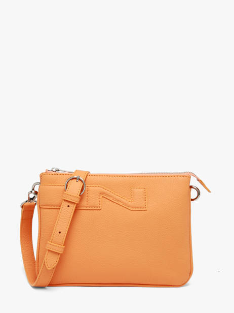 Sac Bandoulière Milano Cuir Nathan baume Orange n city 3