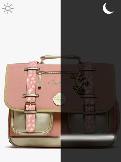 Cartable 2 Compartiments Cameleon Rose vintage fantasy PBVGCA35 vue secondaire 8